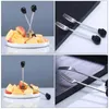 Dinnerware Sets 2Pcs Fruit Forks Appetizer Dessert Stainless Steel Picks Tableware