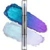 CHARMACY 2 In 1 Duochrome Eyeshadow Pen Profesional Contouring Foundation Highlighter Waterproof Glitter Portable Maquillaje 240123