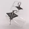 Hoop Earrings Vintage Silver Color Devil Ray Charm Retro Stainless Steel Ocean Animal Flying Rays Piercing Ear Rings Fashion Jewelry