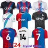 22 23 24 OLISE Crystal Soccer Jerseys 2023 2024 ZAHA EZE J.AYEW Palace Home Top Maillot de football Kit BENTEKE SCHLUPP MATETA EDOUARD GALLAGHER Uniformes de maillot