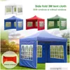Tents And Shelters Portable Oxford Wall No Garden Shelter Rainproof Canopy Shade Replacement Waterproof Surface Side Top Gazebo 1 Tent Otvmy
