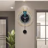 Duvar Saatleri Modern Lüks Saat Metal Sessiz Ofis Nordic Quartz Reloj Pared Decorativo Ev Dekorasyon Öğeleri