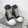 Czarne buty kostki z High Street wytłaczane skórzane buty do kostki Wygodne męskie botas P20D50