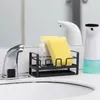 Kitchen Storage Sink Sponge Organizer Rack Holder Dish Cloth Brush Soap Drainer Tray Cleaning Organization Accessories