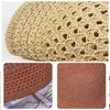 Bérets creux femmes chapeaux de paille Crochet chapeau seau Protection Uv pare-soleil plage femmes visières dames casquette d'été