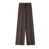 Women's Pants Western Style All-Matching Drooping Wide-Ben Outer Wear Comfort och Casual Loose Slant Straight DrawStrin