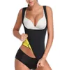 Corpo shaper suor neoprene mulheres shapewear treino tanque superior emagrecimento colete queimador de gordura barriga cinto cintura cincher espartilho train5152835