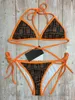 Conjunto de bikini 2024 Traje de baño sexy para mujer Trajes de baño Biquini de cintura baja Halter Traje de baño de dos piezas