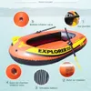 23 Personer förtjockade Ierable Boat Portable Fishing Kayak Drifting Set med paddlar och manuell pump för vattensporter 240127