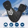 Winter Velour Heating Hand Warmer Heater Outdoor Sports Hunting Hiking Skiing Ski Heated Gloves Rechargeable Lithium Battery 240124