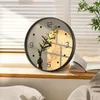 Zegary ścienne Światło i cień Contem Life Salon Zegar nowoczesny luksusowy dekoracja restauracji