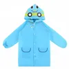 Jackor 1st barn vattentät regnrock polyesterkläder Baby Boys Girls Cartoon Animal Jacket Rainwear Rainsuit