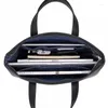 حقائب الملكة الملكية سبيكة البساطة للرجال حقيبة يدوية حقيقية السعة كبيرة الكتف حقيبة رسول كمبيوتر