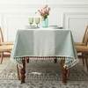 Nordic Tablecloth for table Pastoral Decorative Linen Rectangular Tablecloth with Tassel Wedding Dining Table Cover Tea Cloth 240123