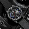 Montres-bracelets UTHAI CE141 Fibre de carbone Supercar Racing Style Montre pour hommes Mode Casual Sports Quartz étanche