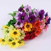 Decorative Flowers Artificial Fake Daisy Outdoor UV Protection Non-fading Plants Indoor And Home Garden Porch Decoration