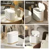 4L Automatic Sensor Trash Can Desk Waste Bin Paper Basket Luxury Induction Smart Garbage Bin For Bathroom Toilet Bin Waterproof 240123