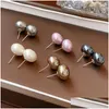 Stud Earrings Kaitin Highlighted Pearl For Women Retro French Versatile Premium Earring Elegant Style Light Luxury Jewelry Drop Delive Otixt