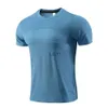 Sport manica corta Assorbente e traspirante designer LL lemons Uomo Camicie da esterno Nuova palestra Fitness Calcio Calcio Maglia posteriore T-shirt ad asciugatura rapida Skinny Maschio lu-lu