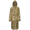 Impermeabili Gear Poncho tattico traspirante Lungo moto mimetico impermeabile caccia militare campeggio escursionismo manica antipioggia