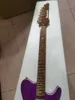 Purple Ibana electric Guitar, carbon baked maple guitar head, carbon baked maple fingerboard, lock string tuner, gold electronic hardware, in stock