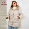 HaiLuoZi Женская зимняя куртка больших размеров XL-6XL Толстая женская верхняя одежда с наклонными карманами Высококачественное стеганое женское пальто 1115 240131