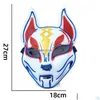 Party-Masken Halloween-Fuchs-Maske Cosplay LED-Glühen japanische Farbe Neonlicht El im dunklen Club Requisiten FY0276 Drop Lieferung Home Garde Dhxi9