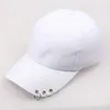 Kapity kulowe solidne kolorowe pętla pinowana na zewnątrz swobodna moda unisex czapka męska wizje Streetwear Baseball Hat dla kobiet mężczyzn