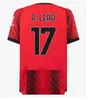 2023 2024 AC。ピュリジックホームサードアウェイサッカージャージミラーンズジルーテオR.Leao Romagnoli Brahim