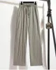 Pantaloni da donna a vita alta manichino gamba larga 2024 estate stile coreano sottile stile giapponese allentato taglie forti elegante lacci casual