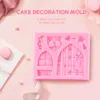 Baking Tools 3D Fairy House Door Silicone Fondant Chocolate Cake Sugarcraft Mould Mold Tool