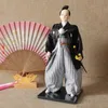 30cm Traditional Japanese Samurai Ninja Figurines Statues Japanese Dolls Ornaments Sushi Restaurant Home Decoration Gifts 240202