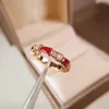 Luxury Jewelry Band Rings Baojia Snake Bone 925 Sterling Silver Plated 18k Gold Natural White Fritillaria Red Agate Diamond Ring Xcai