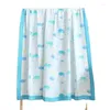 Battaniyeler muslin bebek battaniye dört katman% 70 bambu% 30 pamuk kundak sargı doğumlu kundaklama yatak banyosu havlusu