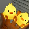 Nachtlichter Tier Cartoon Ente Huhn Led für Weiches Licht Nacht Baby Kinder Kind Beleuchtung Dekoration Mond Lampe YQ240207