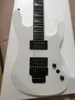 Jack Daniels white profiled electric guitar, black electronic hardware, rosewood fretboard, Floyd rose tremolo, in stock