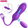 Vibrador de bala Empuje Simulador de punto G Bola vaginal Enchufe anal Vibrador Amor Huevo Masturbador Juguetes sexuales para mujeres Adultos Juguetes 240130