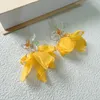 Stud Earrings 2024 Butterfly Yellow Flower Mosquito Incense Plate Ear Clip No Hole Tourism Holiday Gift Wholesale