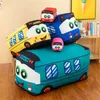 Tecknad bil plysch leksaker simulering mjuk liten bil fyllda plyscher kast kudd docka soffa kudde anime mjuka barn leksaker gåvor 240202