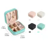 Mini Jewelry Storage Box Portable Home Travel Earrings Necklace Storage Case for Women Ring Organizer PU Leather Display Case customizable sample available
