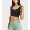 Lu Align Woman Clothing Gym Camisoles LuluYoga Fitness Tanks Sous-vêtements de sport Jogging en plein air Entraînement Crop Top Trois rangées de boucles Soutien-gorge femme Jogger Lemon Lady Gry