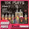 RandM Tornado originale sbuffi 10k Puff 10000 penna Vape usa e getta Pod Dispositivo ricaricabile opzionale e sigaretta soffio Vape Pen vs poco 10000