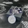 Стерлинговое серебро 925 пробы проходит тестер Vvs кулон-цепочка с муассанитом кубинский моссанит круглый на заказ