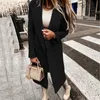 Damenjacken 2024 Grüner Blazer Frauen Frühling Herbst Elegante Langarm Anzugjacke Lässige Bürodame Mantel Chic Femme Slim Kleidung Tops