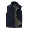 Gilets pour hommes hiver hommes polaire gilet mâle épais gilet chaud vêtements d'extérieur décontracté thermique doux hommes coupe-vent veste sans manches