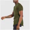 Yoga Outfit LL Outdoor Mens Tee-shirt Séchage rapide Sweat-Wicking Sport Court Top Homme Manches pour Fitness Drop Livraison Sports en plein air Su Dhcrs