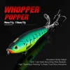 KINGDOM Propeller Topwater Fishing Lures 9cm 11cm Floating Artificial Baits Hard Plopper Soft Rotating Tail Fishing Tackle 240119