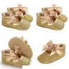 Första vandrare Baby Gold Princess Shoes Bekväma mjuka spädbarnsbarnflickor Sole Crib Toddler Born Sandals Drop Delivery Maternity Otqaz