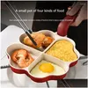 Pannor Stekt Egg Pan Stone Poached Ware Liten Non-Stick Love Breakfast Burger Cake Drop Delivery Home Garden Kitchen Dining Bar Cookware Otnta