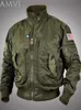 Vattentät bomberjacka utomhus militär multipocket Air Force Windbreaker Coats Mens Tactical Jackets kläder 240124
